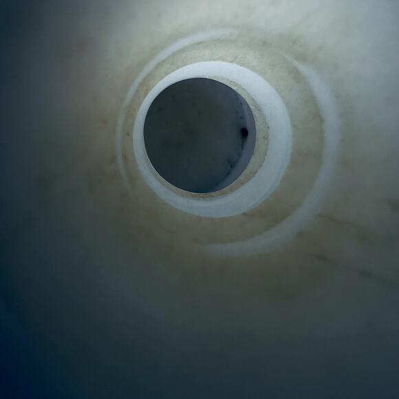 Vintage Cambridge Mount Vernon White Milk Glass Alcohol Decanter Bottle Decor - Picture 11 of 12